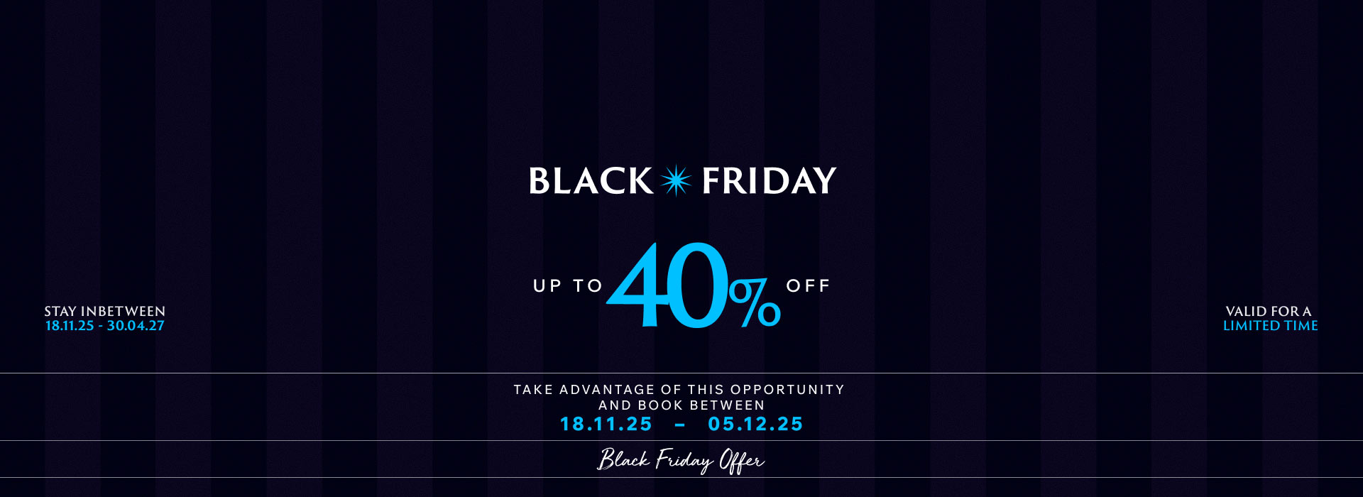 Black Friday en el Hotel Vanilla Garden