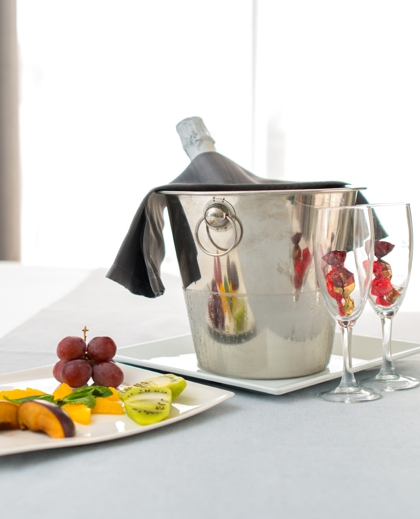 Moet bottle welcome pack Vanilla Garden